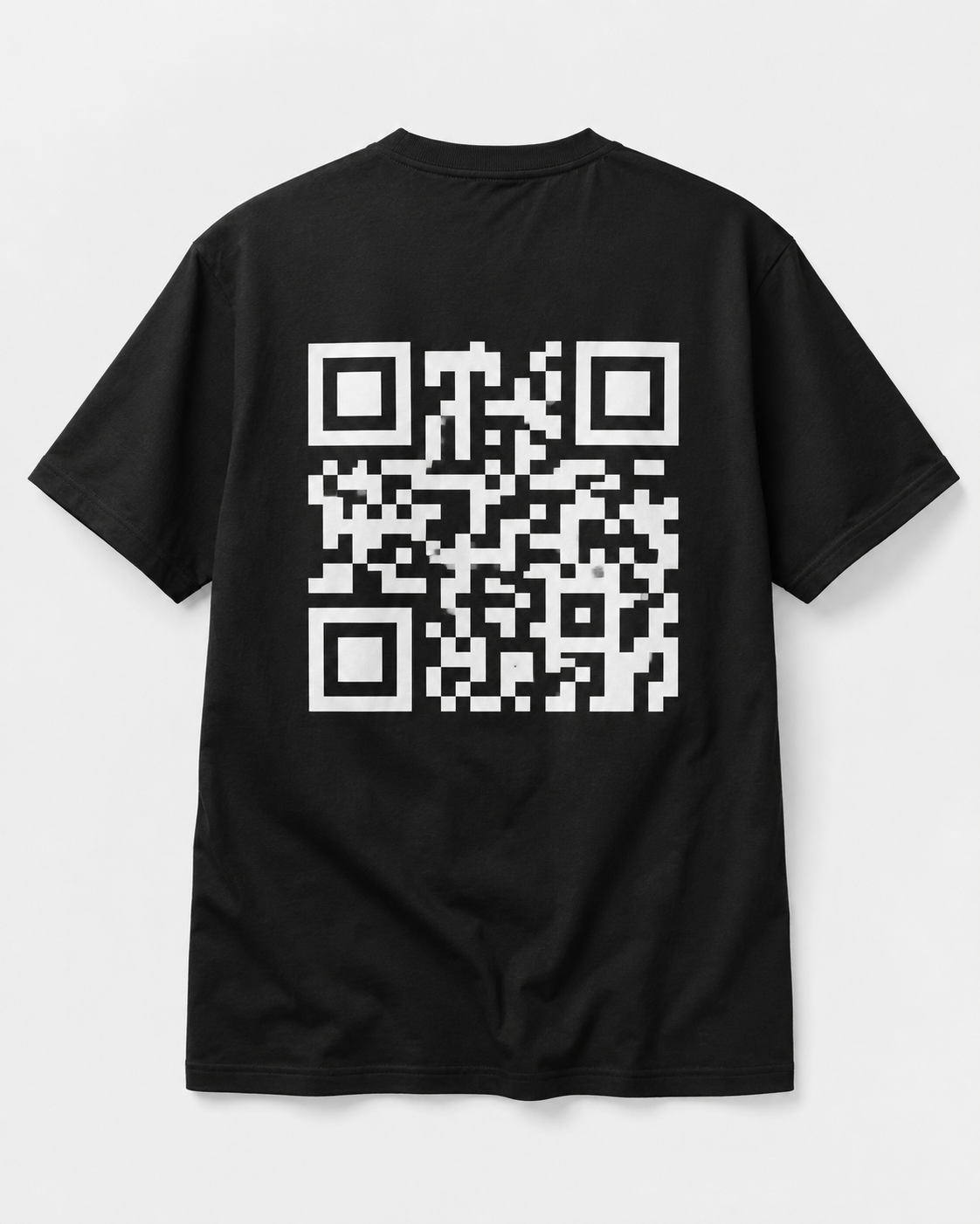RomeoBlack shirt back QR example